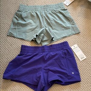 TWO Layer 8 Women’s Athletic Shorts - Shiera Woven & Sunrise with Bike Liner